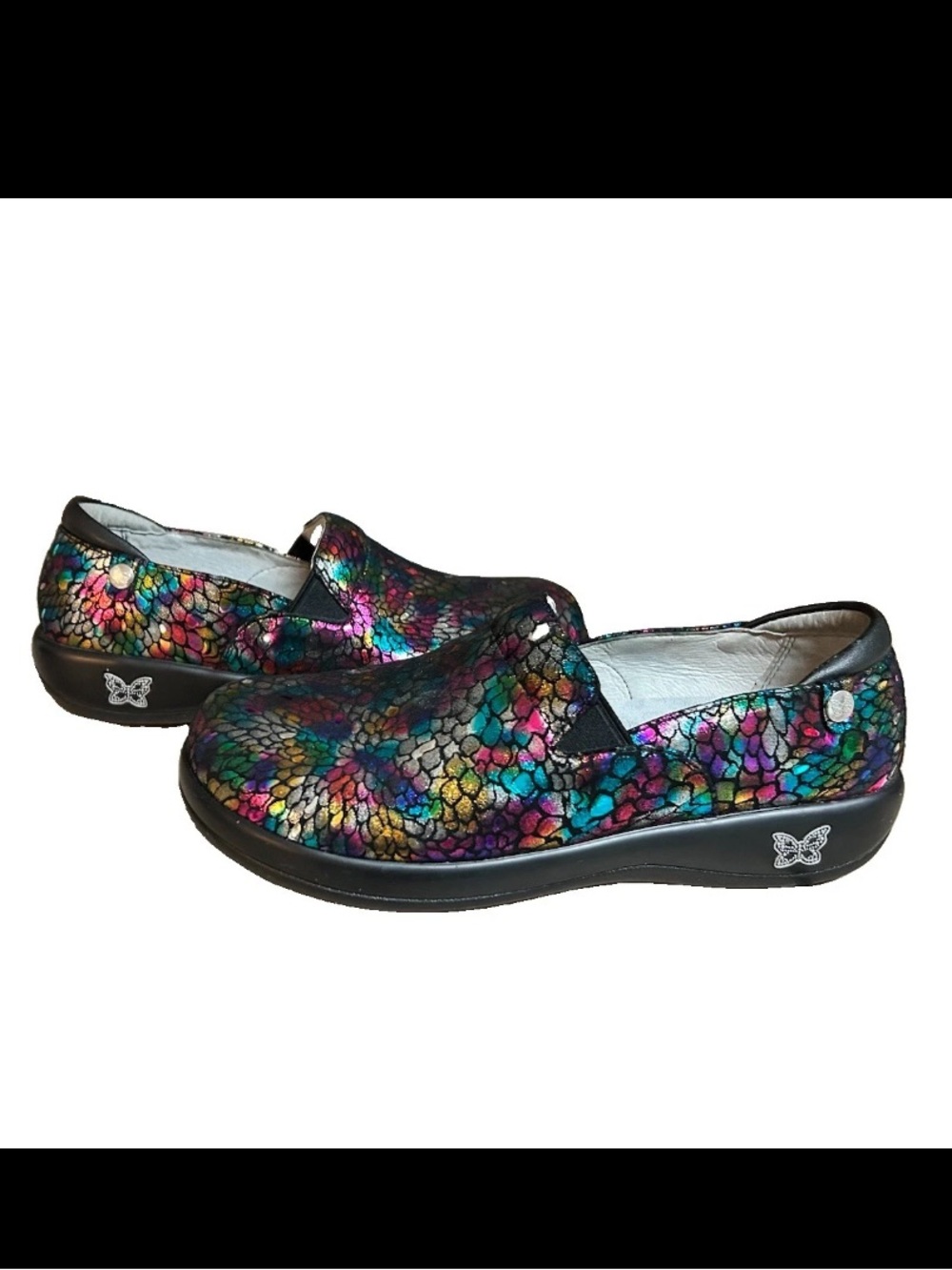 Alegria Shoes Womens Size 9 EU 40 Keli Minnow Rainbow Professional Leather - Picture 3 of 9